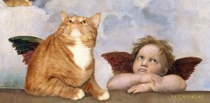 Raphael-Sistine_Madonna_Group_of_Angels-cat-w